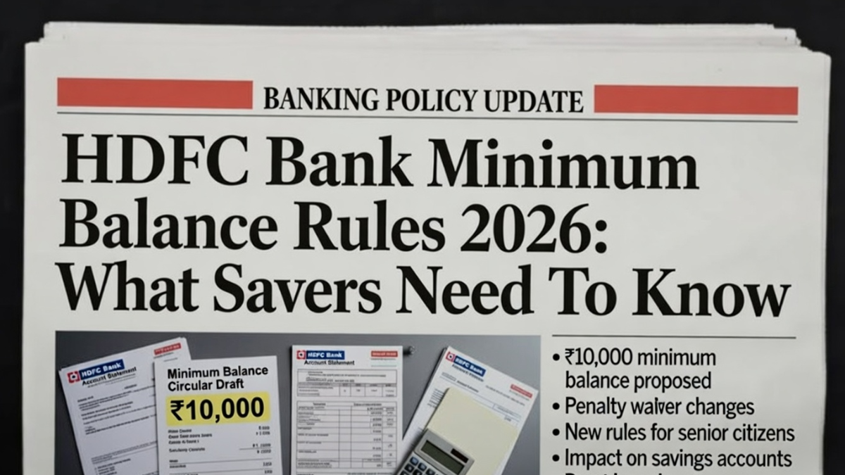 HDFC Bank minimum balance 2026