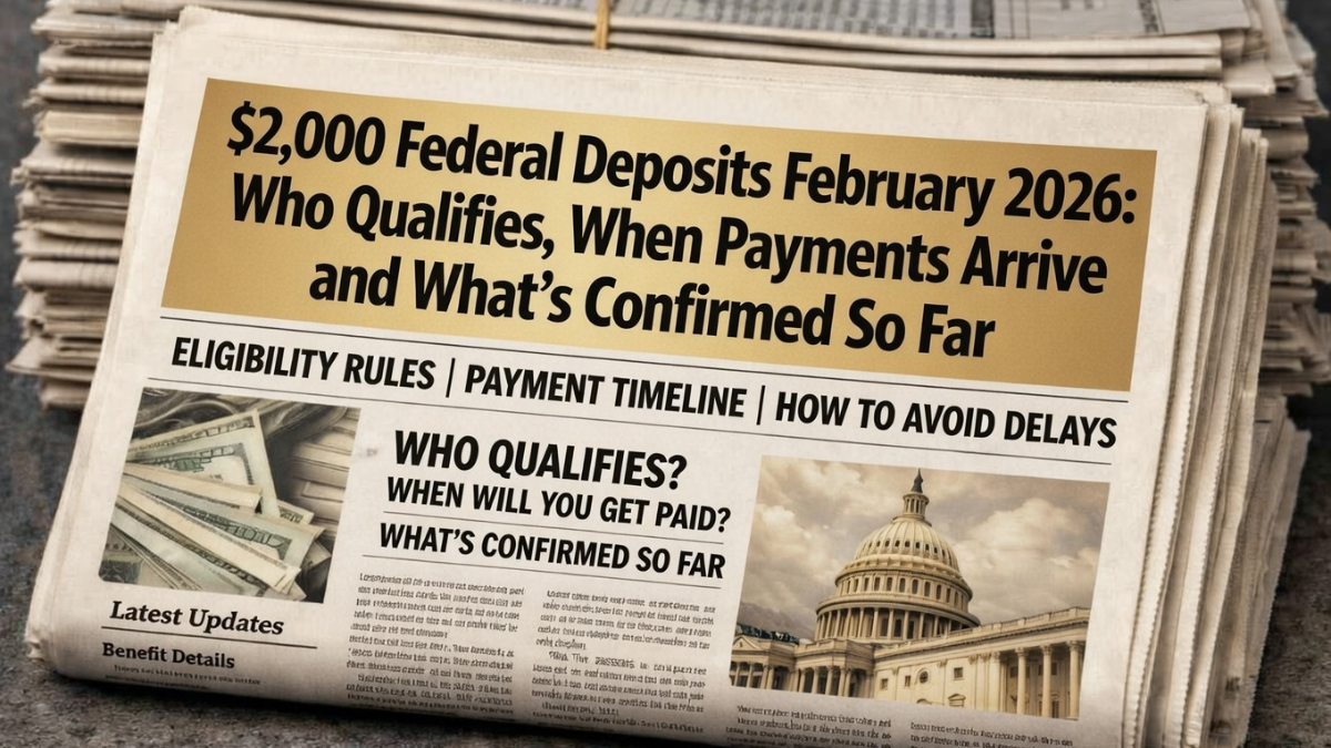 $2000 Federal Deposit 2026