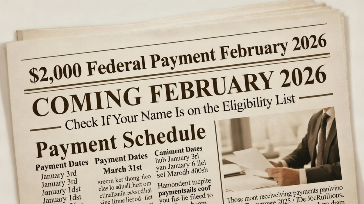 February 2026 Direct Deposit