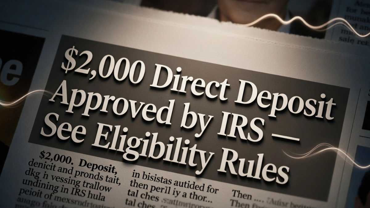IRS Approves $2,000 Payment